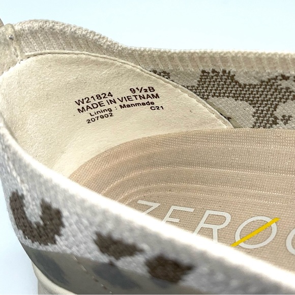 Cole Haan Zerogrand Flex Mary Jane Slip-On Ivory/White Cap Grey/Walnut Leopard - Picture 8 of 9